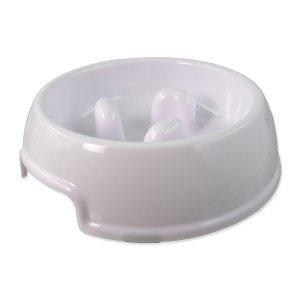 Miska DOG FANTASY proti hltaniu biela 18 x 18 x 5 cm