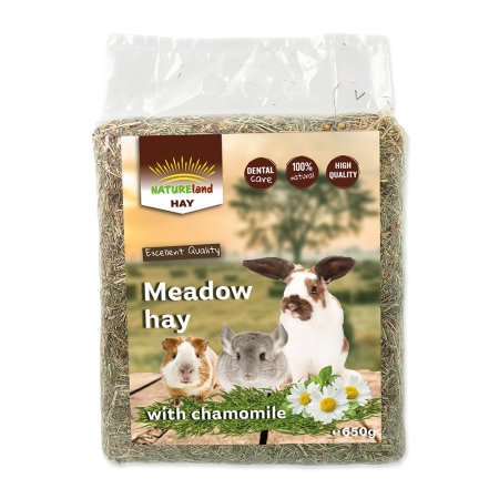 Seno NATURE LAND Meadow Hay s harmančekom 650 g