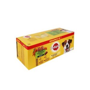 Pedigree kapsička mixovaný výběr se zeleninou ve šťávě 40 x 100 g