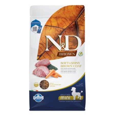 N&D BROWN DOG Adult Mini Lamb & Spirulina & Fennel 2,5kg