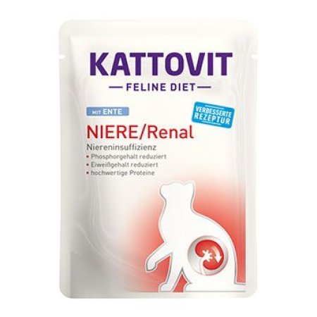 Kapsička KATTOVIT Feline Diet Kidney-diét/Renal duck 85g
