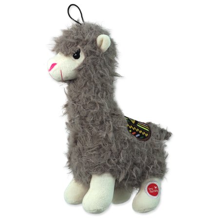 Hračka DOG FANTASY Stuffed Toy lama pískací mix farieb 26cm