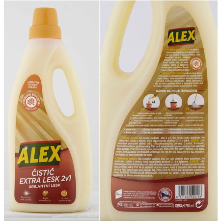 Alex čistič extra lesk 2v1 na laminát 750 ml