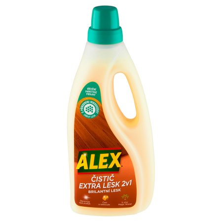 Alex čistič extra lesk 2v1 na drevo 750 ml