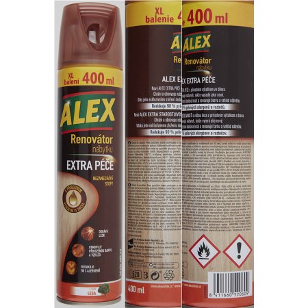 Alex renovátor nábytku extra starostlivosti, aerosól 400 ml