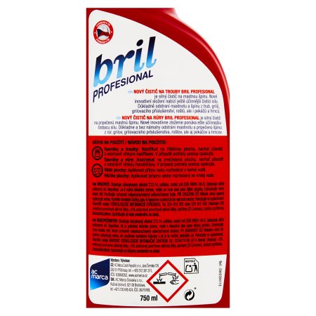 Bril Profesional čistič na rúry 750 ml