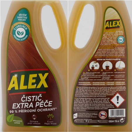Alex čistič extra starostlivosti na drevo 750 ml