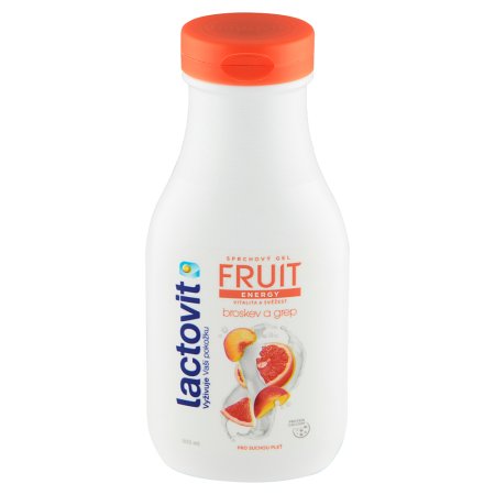 Lactovit Fruit energy sprchový gél broskyňa a grep 300 ml