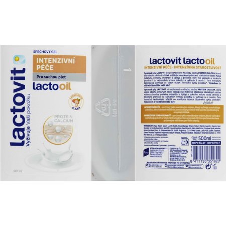 Lactovit Lactooil sprchový gél intenzívnej starostlivosti 500 ml