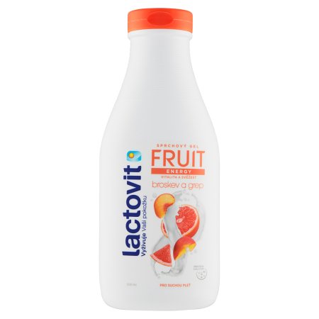 Lactovit Fruit energy sprchový gél broskyňa a grep 500 ml