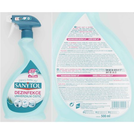 Sanytol dezinfekcia univerzálny čistič eukalyptus 500 ml