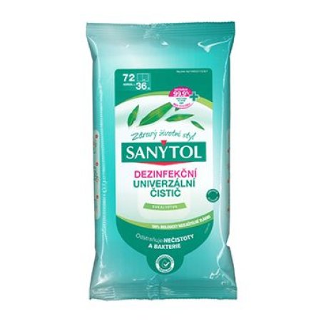 Sanytol dezinfekcia univerzálnej čistiacej utierky 36 ks