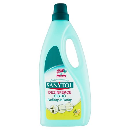 Sanytol dezinfekcia univerzálny čistič podlahy a plochy citrón 1 l
