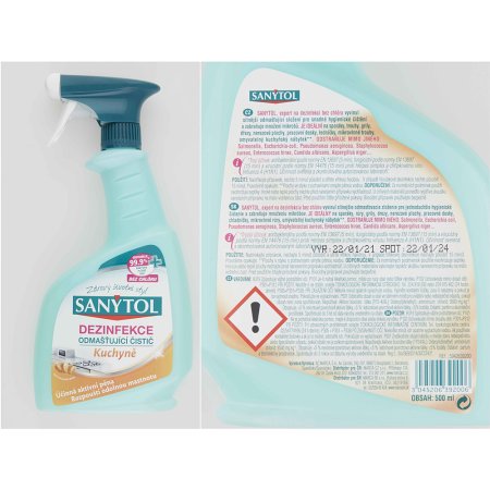 Sanytol dezinfekcia odmasťujúca čistič na kuchyne 500 ml