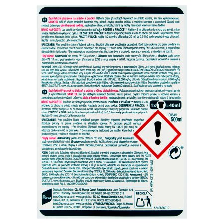 Sanytol dezinfekcia na bielizeň biele kvety 500 ml