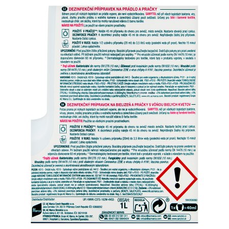 Sanytol dezinfekcia na bielizeň biele kvety 1 l