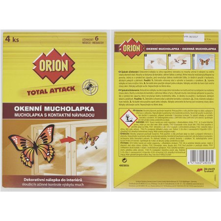 Orion Total Attack okenná mucholapka 4 ks