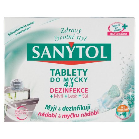 Sanytol 4v1 tablety do umývačky 40 ks