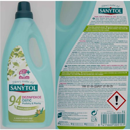 Sanytol dezinfekcia 94% rastlinného pôvodu podlahy a plochy 1 l