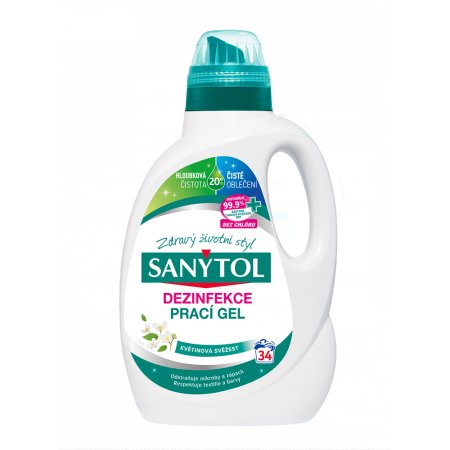 Sanytol dezinfekčnou prácou gél kvetinová vôňa 34 dávok 1,7 l