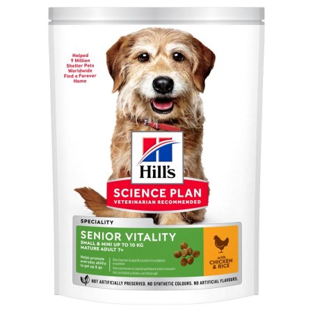 Hill’s Science Plan Canine Mature Adult 7+ Senior Vitality Small & Mini Chicken 1,5 kg (EXPIRÁCIA 08/2023)