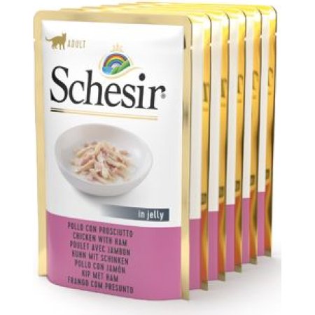 Schesir Cat vrecko Adult kura/šunka 50G