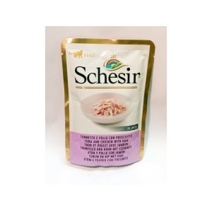 Schesir Cat vrecko Adult tuniak/kurča/šunka 50G