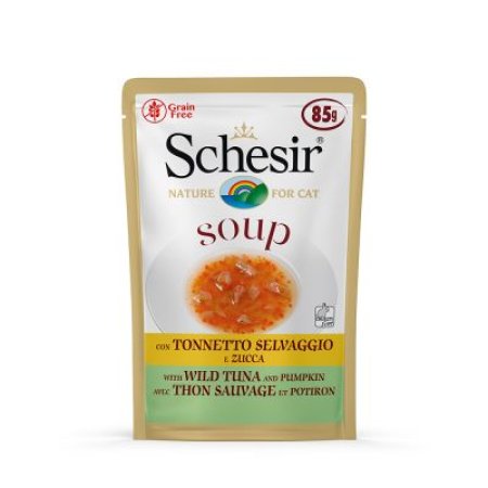 Schesir Cat vrecko Adult Soup tuniak/tekvica 85g