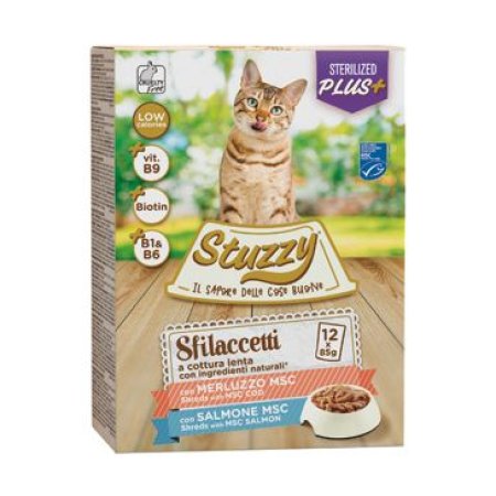 Stuzzy Cat vrecko Adult Sterilised rybie 12X85G