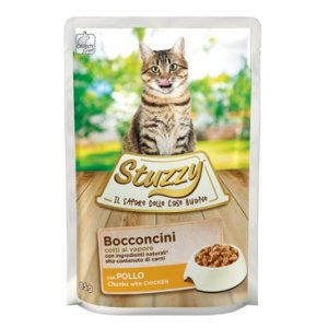 Stuzzy Cat vrecko Adult kúsky kuracieho 85G