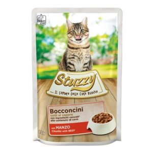 Stuzzy Cat vrecko Adult kúsky hovädzieho 85G