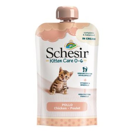 Schesir Cat vreciek. Kitten kura v kréme 150g