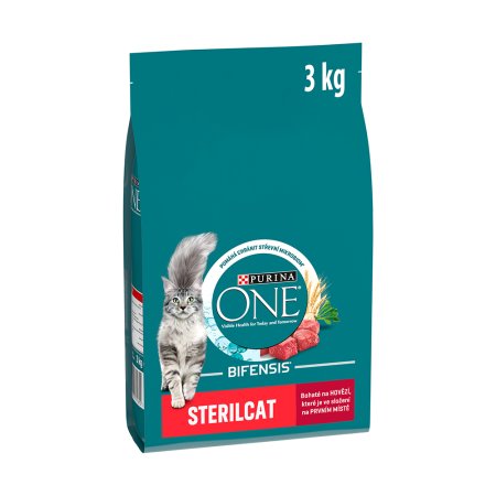 Purina One Bifensis Sterilcat s hovädzím a pšenicou 3 kg