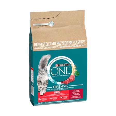 Purina One Bifensis Sterilcat s hovädzím a pšenicou 3 kg