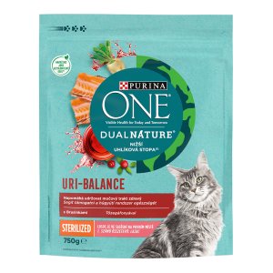 Purina One Dual Nature Sterilcat Brusnica s lososom 750 g