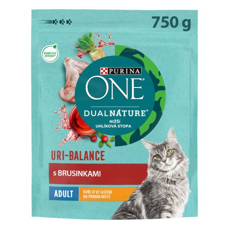 Purina One Dual Nature Adult Brusnica s kuracím 750 g