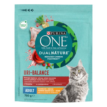 Purina One Dual Nature Adult Brusnica s kuracím 750 g