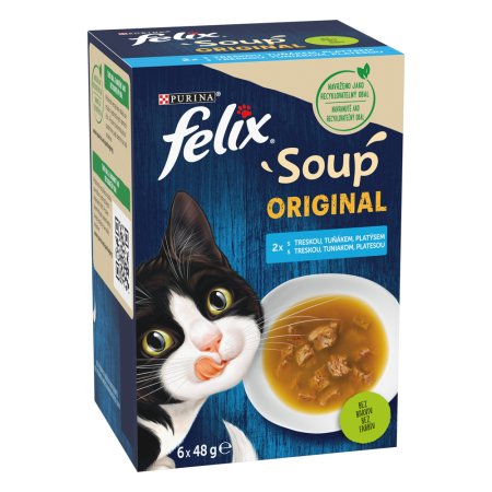 Felix Soup polievky s treskou, tuniakom a platesa 6 x 48 g