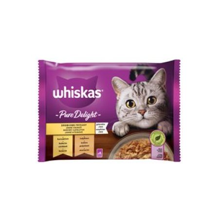 Whiskas vrecko Pure Delight hydinový výber v želé 4 x 85 g