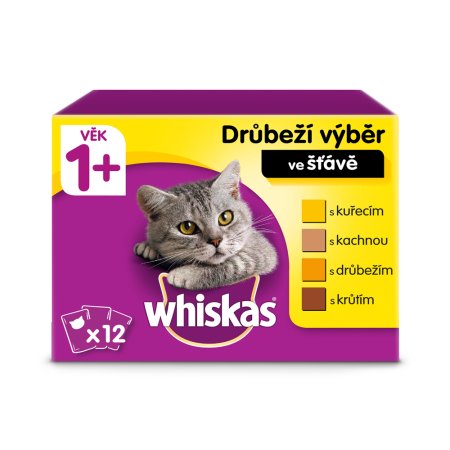 Whiskas kapsička Hydinový výber v šťave 12 x 85 g