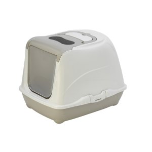 WC FLIP CAT large/sivá