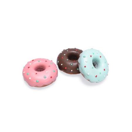 Hračka pes Donut latex mix farieb 12cm KAR