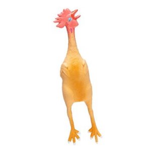 Hračka pes Kurča pískacie 50cm latex KAR
