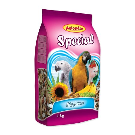 Krmivo AVICENTRA špeciál pre veľké papagáje 1kg