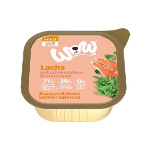 WOW paštéta Losos s paradajkami Adult 150g