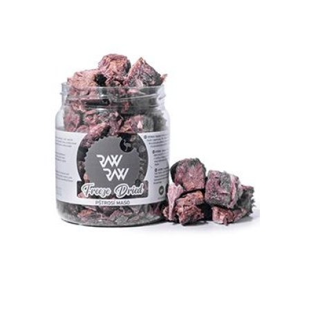 RAW RAW mrazom sušené Pštrosie mäso 90g