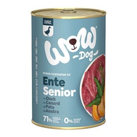 WOW konzerva Kačica s batátmi Senior 400g