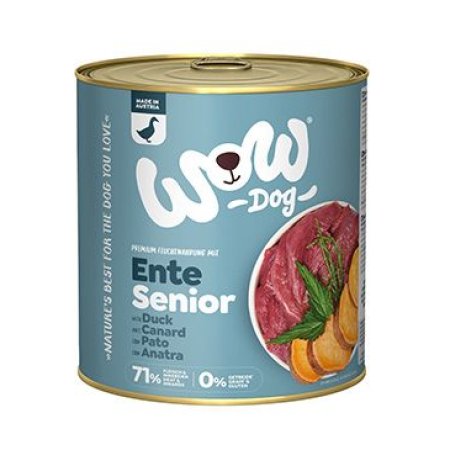 WOW konzerva Kačica s batátmi Senior 800g