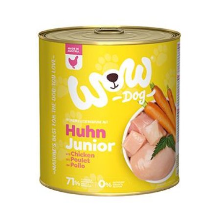 WOW konzerva Kuracie s karotkou Junior 800g