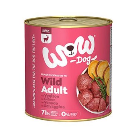 WOW konzerva Zverina s batátmi Adult 800g